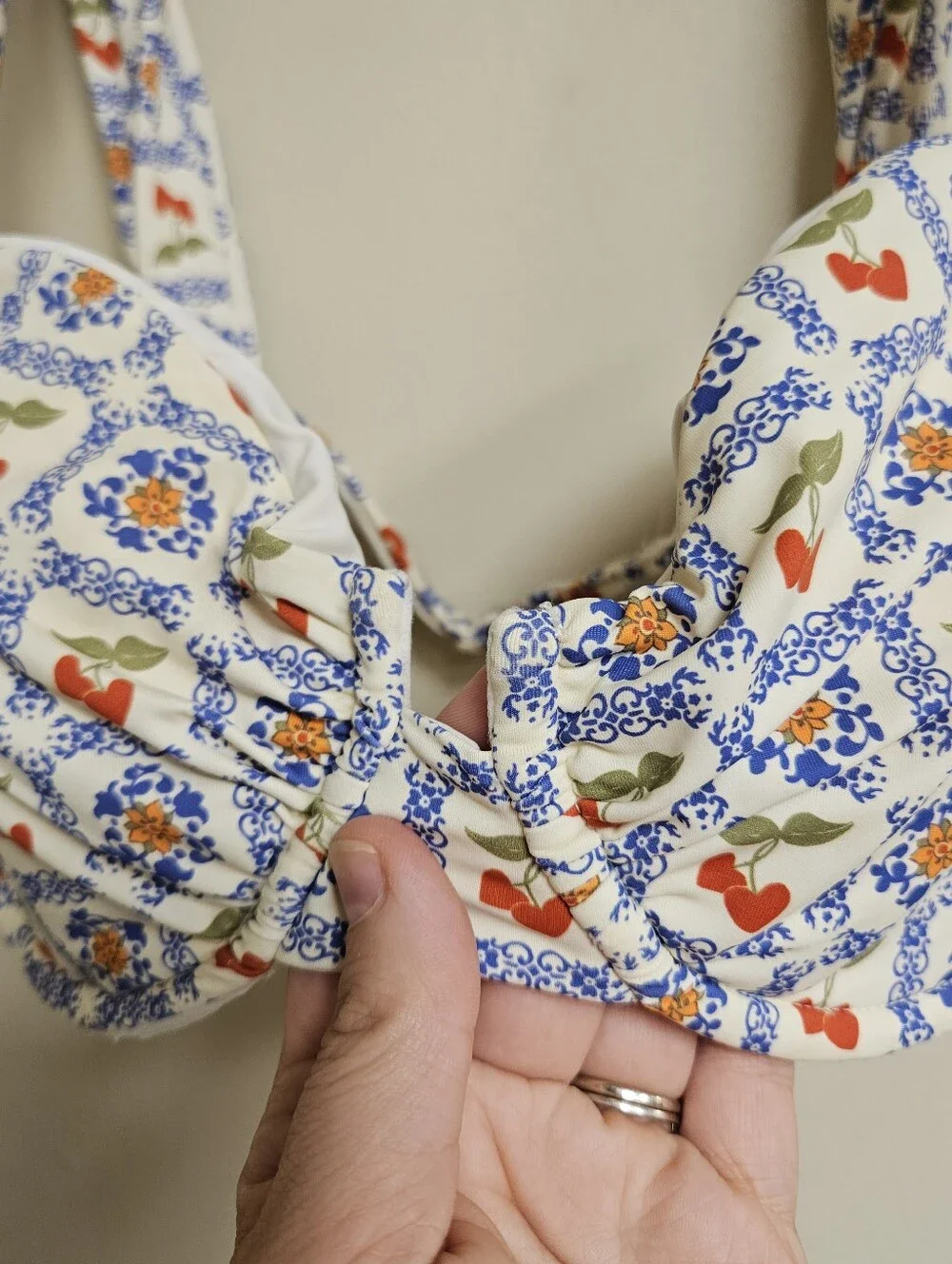 Dippin Daisys L Roma Bikini Top in Palermo Print Coastal Cottagecore Feminine